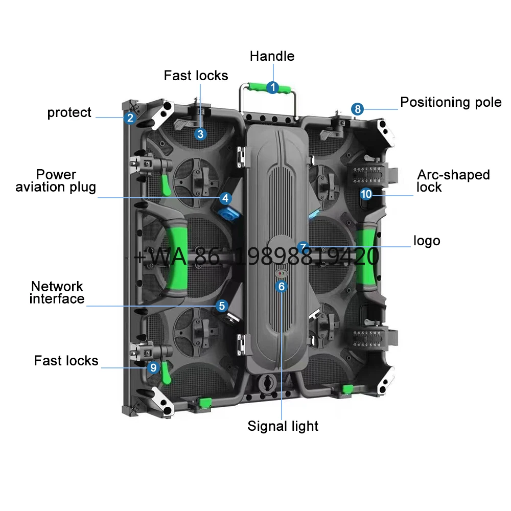 P2.604/P2.976/P3.91 LED Video Wall Rental 500x500mm, Ultra HD Screen for Concert Corporate Event Stage Backdrop