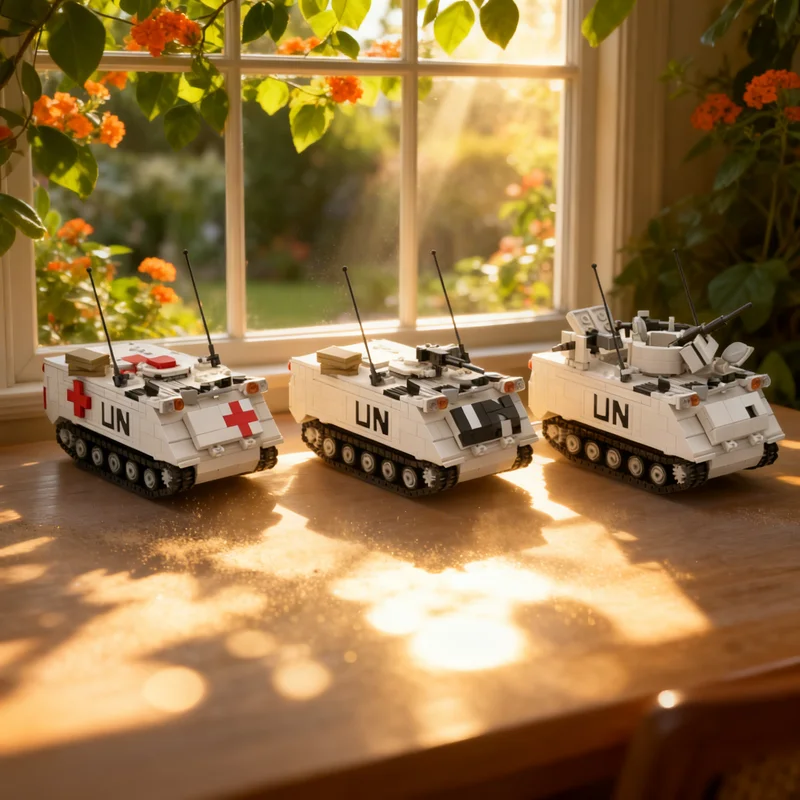 

2065pcs MOC United Nations M113 Pack Model Building Blocks DIY Gift Creative Collectible Display Decor Premium Adult Kids Desk