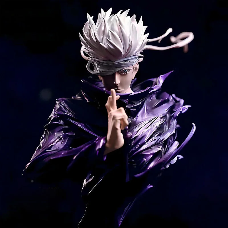 Jujutsu Kaisen Satoru Gojo Hollow Purple figura de medio cuerpo, modelo GK, adornos coleccionables, estatuilla, juguete para niños, regalos