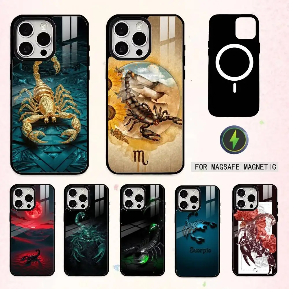 

C-Cool S-Scorpion Phone Case For iPhone17,16,15,14,13,12,11 Plus,Pro Max Magnetic For Magsafe Wireless Charging