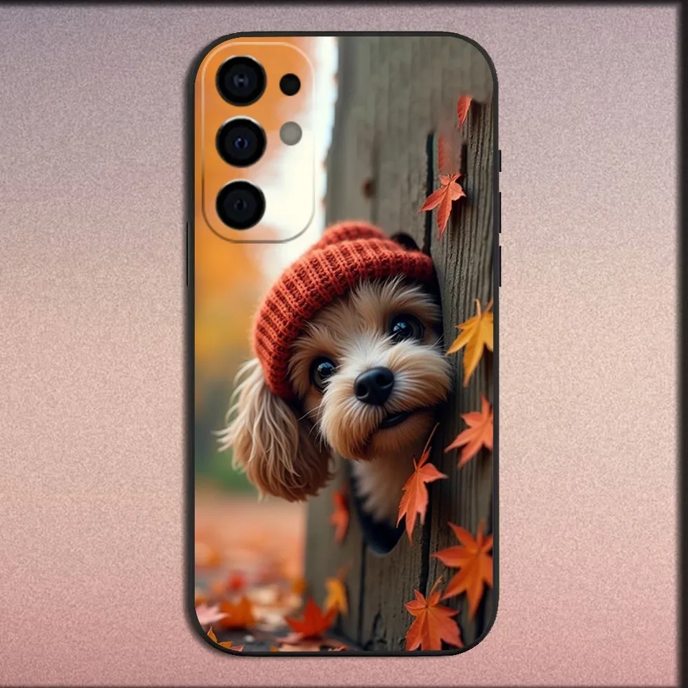 Pet Dog Yorkshire Terrier Phone Case For Samsung S25,S24,S21,S22,S23,S30,Ultra,S20,Plus,Fe,Lite,Note,10,9,5G Black Soft Cover