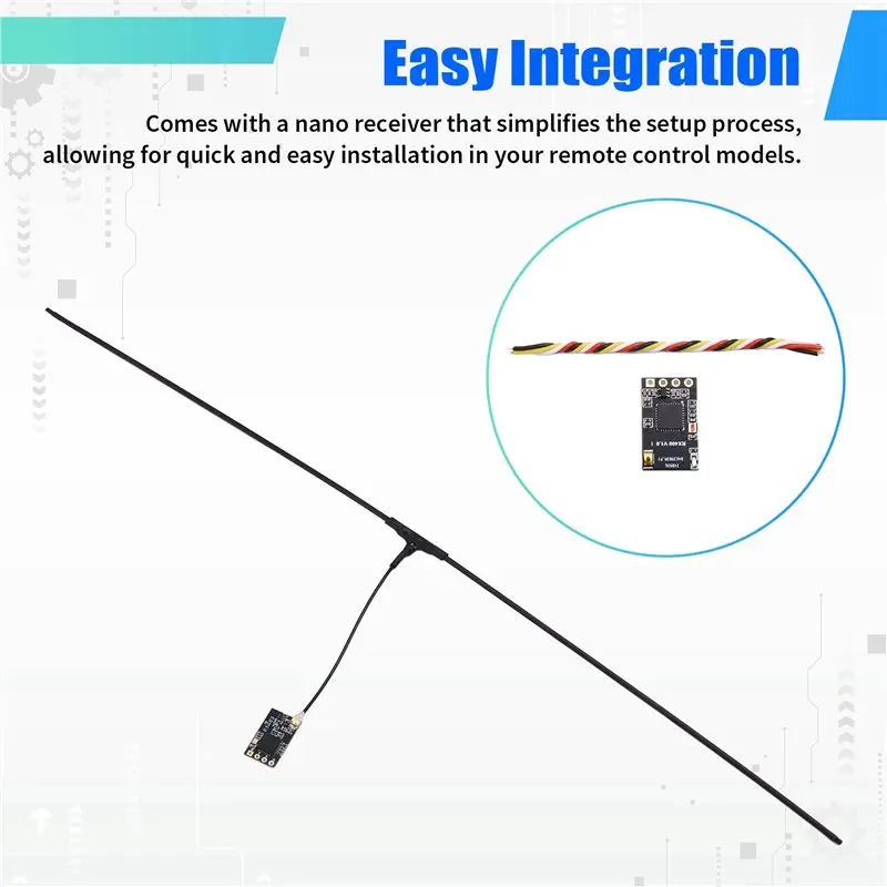 YSUN-5X 433Mhz TX400 RX Nano Receiver ELRS Module 370-420Mhz Long Range Control For RC Models
