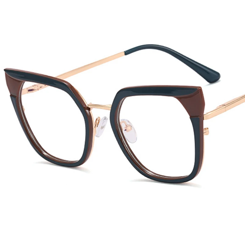 53254 Fashion Square Newstyle Anti Blue Light Optical Glasses Frames for Women Computer TR90 Prescription Eyeglasses