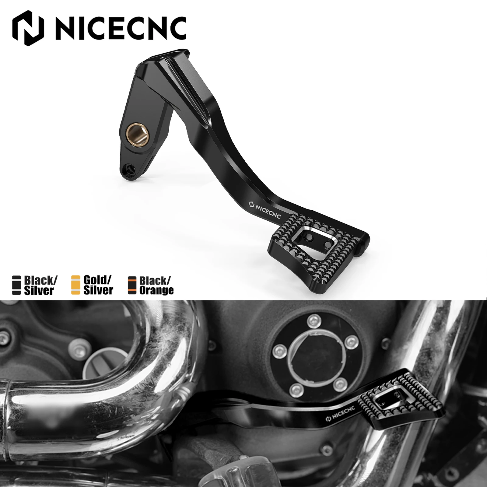 

For 2008-2017 Harley Dyna Fat Bob FXDF Rear Brake Lever Pedal Kit Super Glide FXD 1995-2001 Street Bob FXDB Low Rider FXDL