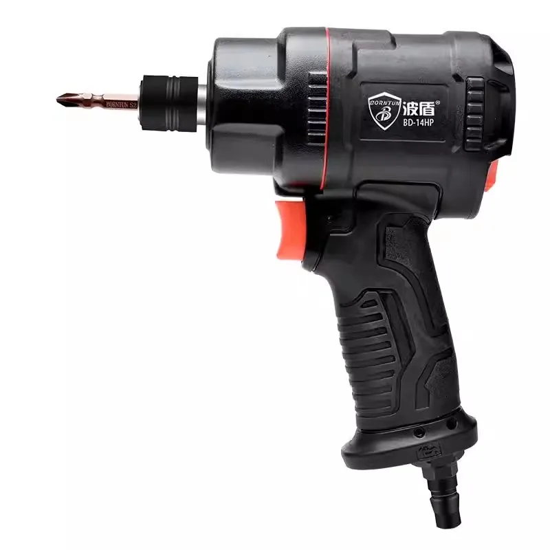 Wave Shield Double-Hammer Type Air Screwdriver, Reversible Pneumatic Screwdriver, Powerful Model Bd-14Hp