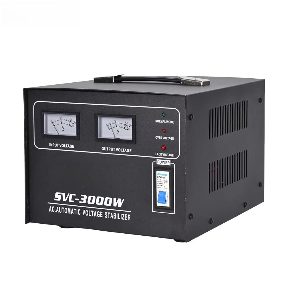 

SVC 3000VA LED Voltage Stabilizer Servo Single Phase 220V 230V 110V Automatic Voltage Regulator AVR for TV Fan, Cooker, lights