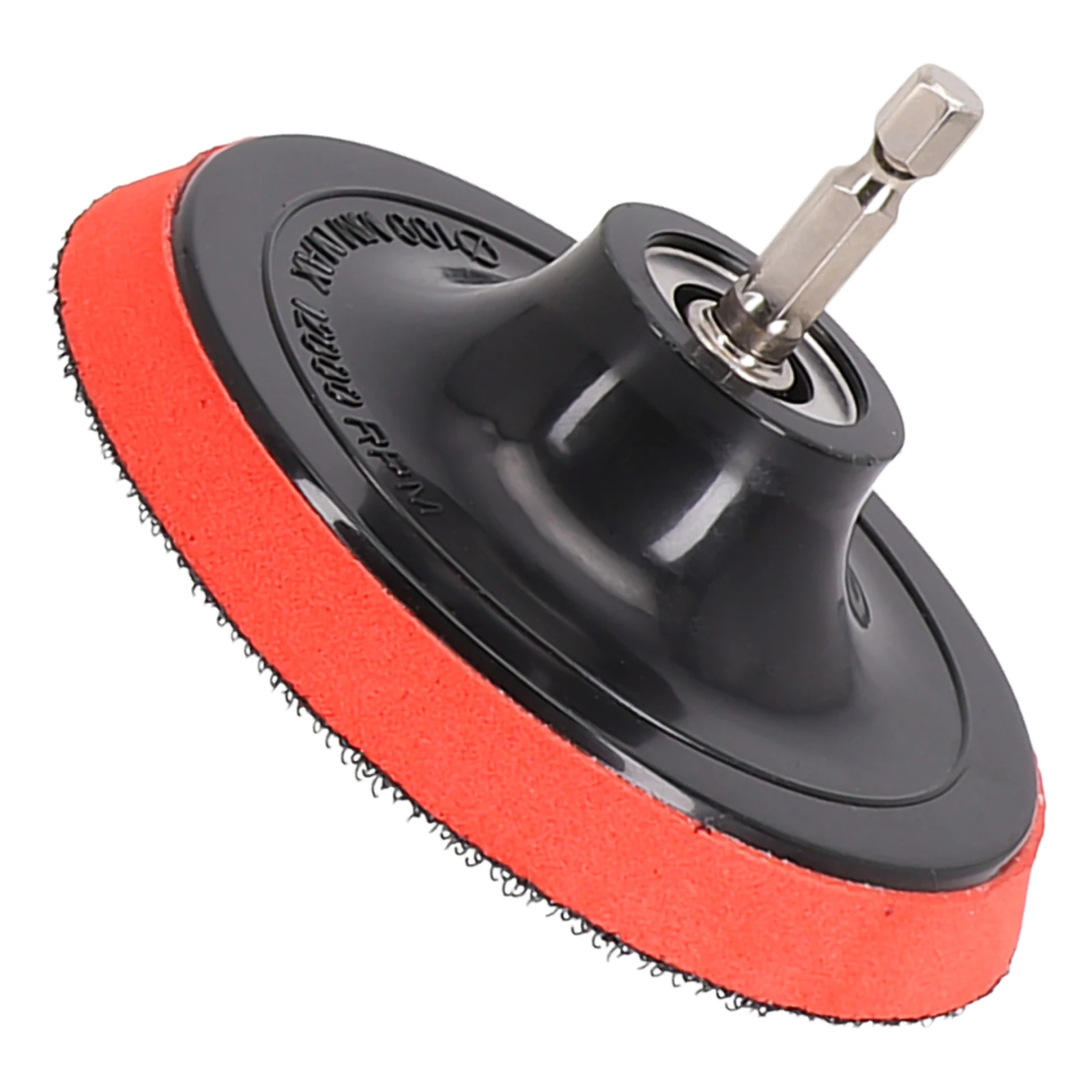 Buffing Pad Sanding Pad 4 Inch/100mm M10 Thread Replacement Accessories Backing Pad Black/Red Drill Adapter Useful