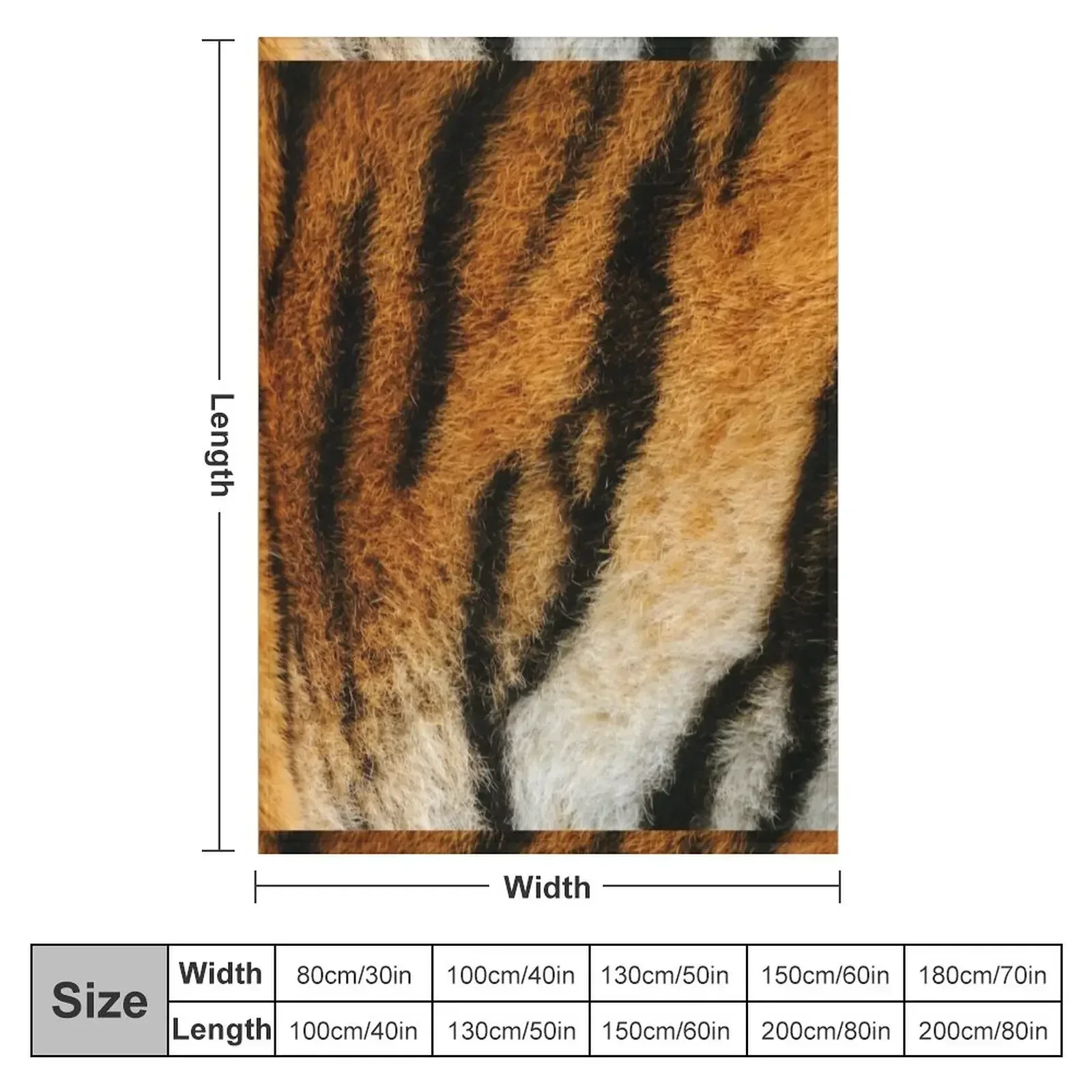 New Tiger skin | Black Orange Tiger Textured | black wave fur Throw Blanket Soft Bed Blankets