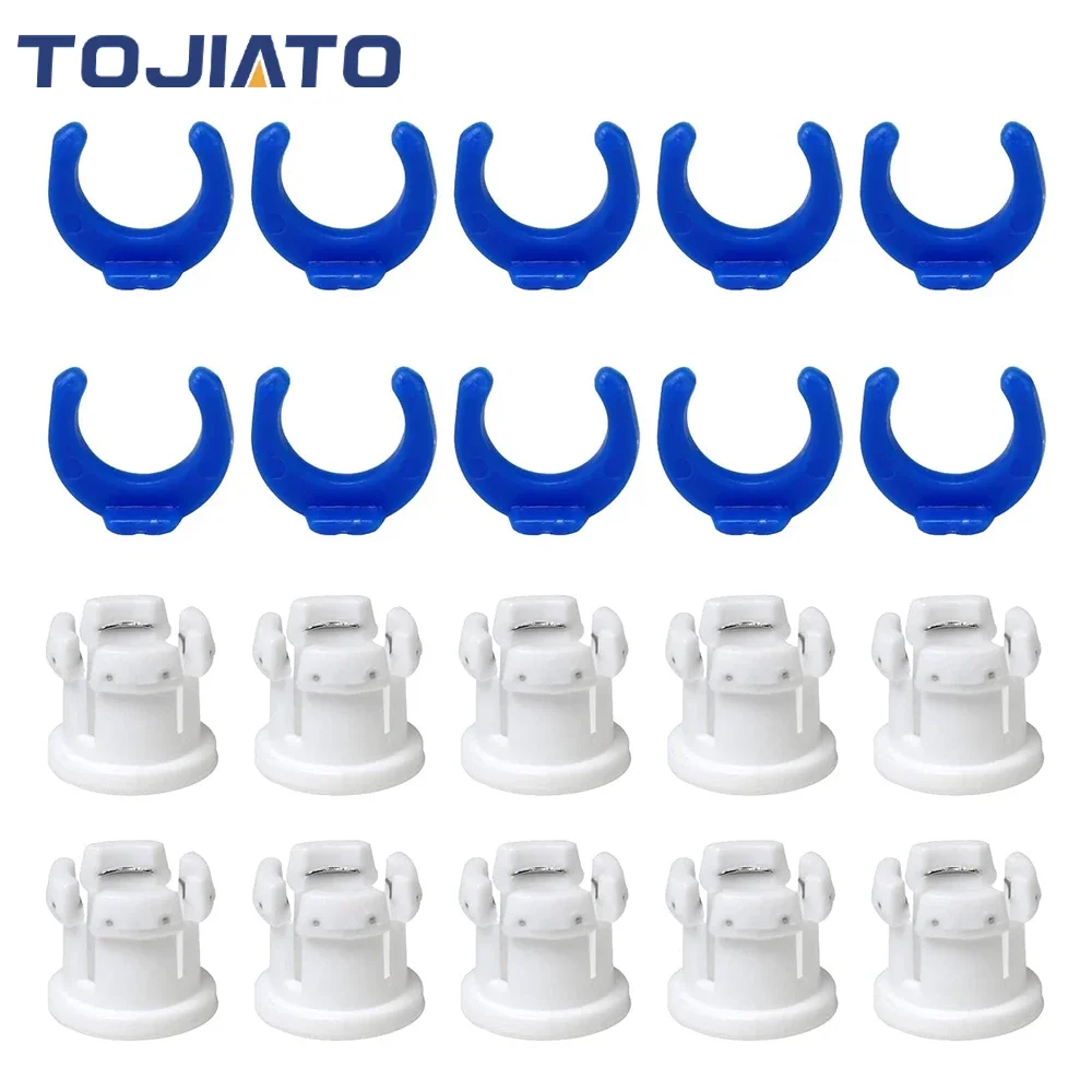 

10pcs Bowden Tube Coupling Collet and Clamp FMHXG Blue Pipe Horse Clips for 3D Printer Parts Coupling Accessory Fixed 6mm Tube