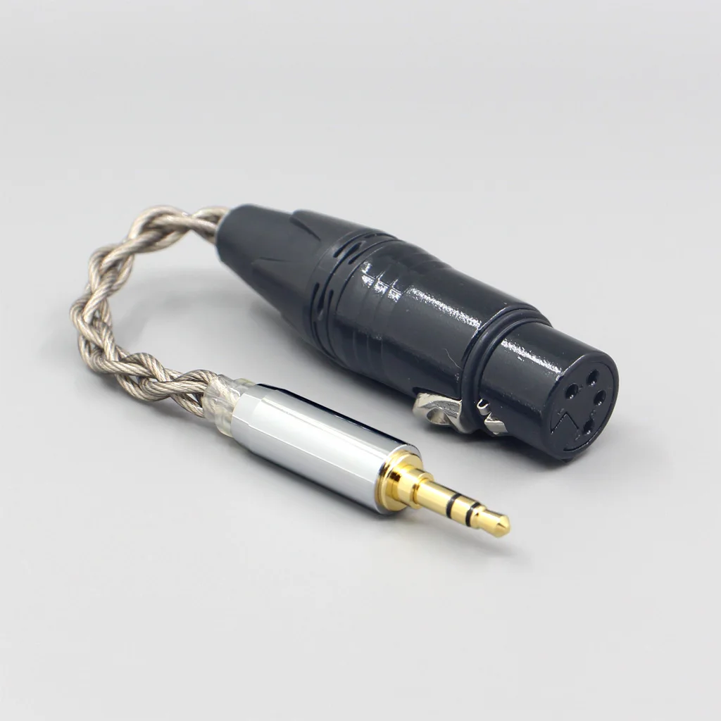99% Reines Silber + Graphen-Silber-Plattierung Abschirmung Kopfhörerkabel für 3,5mm 2,5mm 4,4mm 6,5mm zu XLR 4-polig Buchse IFI DAC LN007968 – Detail 5