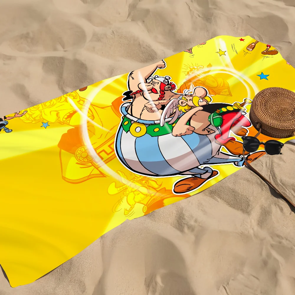 A-asterix et O-obelix منشفة كرتونية هدية للسفر الصالة الرياضية ساونا السفر سبا دش التخييم سريعة الجافة الرياضة مناشف الشاطئ بركة لينة