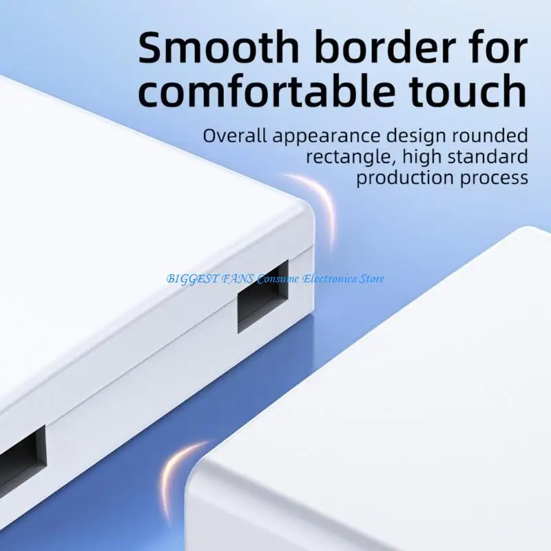 Boîte jonction Fiber optique, plaque murale large Compatible pour les murs type 86, conception facile