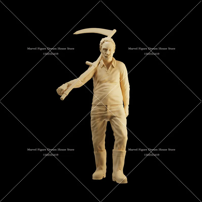 1/64 1/43 1/35 دمية مشهد مصغر نموذج أبيض غير معقولة متعددة المزارعين الذين يعملون في الميدان دعامة صغيرة شخصية عمل الذكور