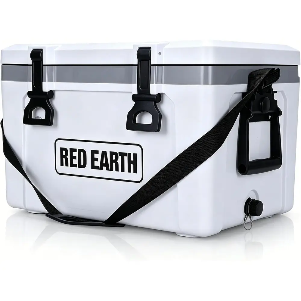

Portable Insulated Ice Chest - 26 Quart with Shoulder Strap or 52 Quart with Basket & Ice Packs for Outdoor Adventures