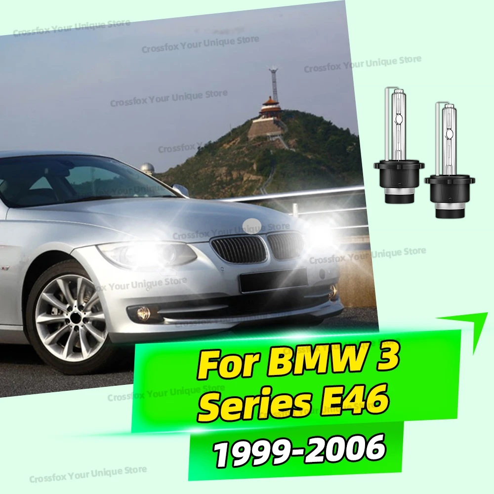 

2 шт. 6000K 8000K 10000K HID ксенон D2S для BMW 3 серии E46 1999-2006 2000 2001 2002 2003 2004 2005 HID лампы для фар 35 Вт 12 В