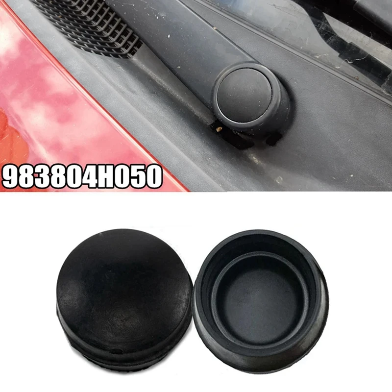 10X Front Windshield Wiper Arm Nut Cover Cap Bolt Blade Arm Nut Cap For Hyundai 983804H050