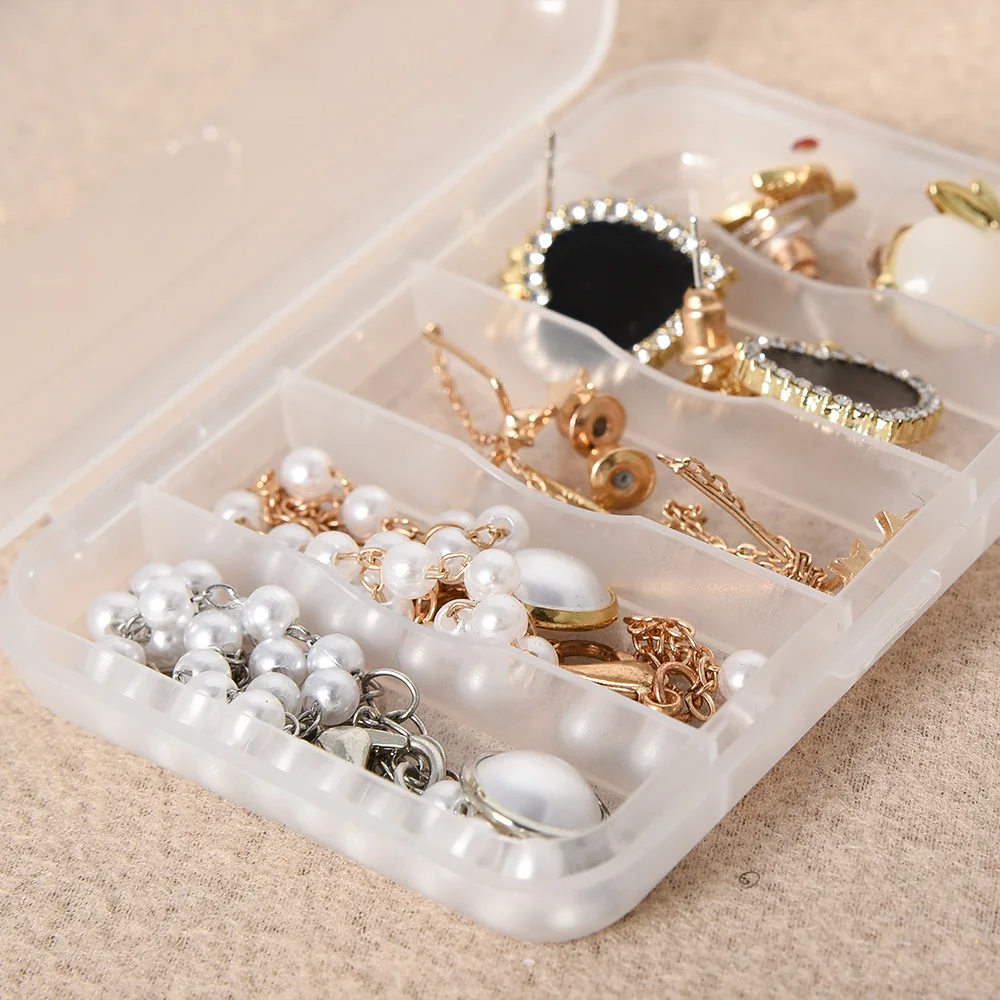 30pcs/pack Small Plastic Transparent Storage Box for Jewelry Container Case Home DIY Beads Crafts Package Clear Cases Boxes