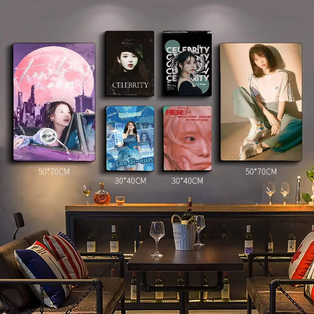 1Pc Kpop Iu Photo C… - image