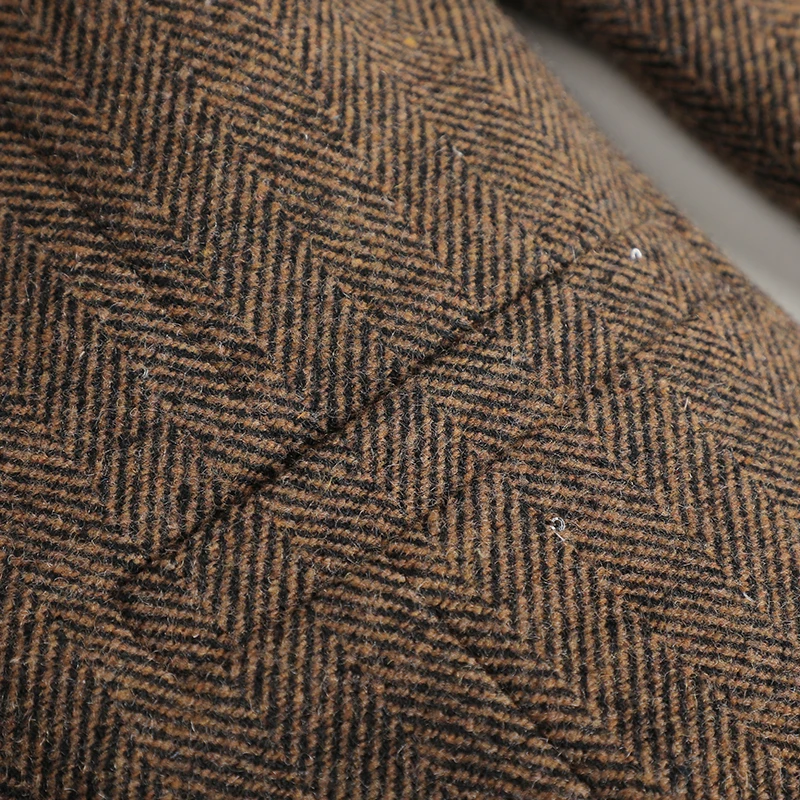 NAVIU 패션 기질 블레이저 여성 새로운 가을 겨울 긴 소매 슬림 두꺼운 재킷 Office Ladies Work Coat Brown Green