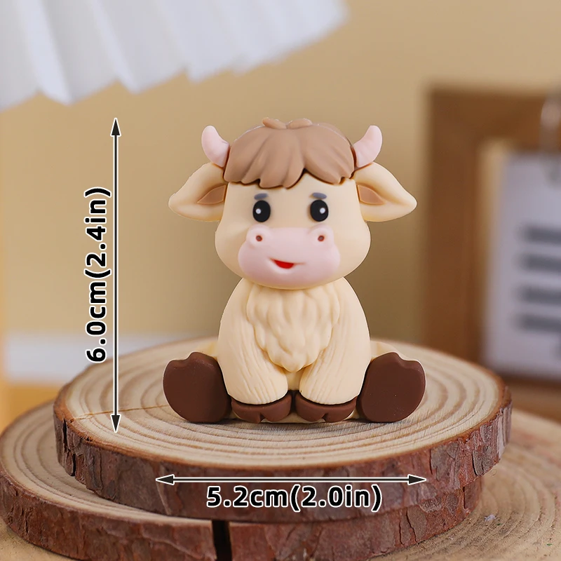 Farm Critters Cake Topper Yaks Ponies Sheep Piglets Chickens Farm Greenhouse Wooden House Boy Girl One Birthday Cake Decorations