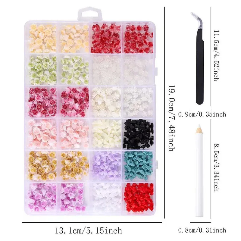 

Nail Art Rose, Two-color Night Rose, Camellia Nail Art Bestseller Accessory, Hot Girl Rose Mixed Outfit, Big And Small Nail DIY