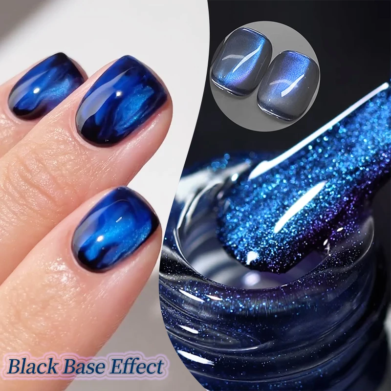 

BORN PRETTY Blue Auroras Glitter Cat Магнитный гель-лак для ногтей Soak Off УФ-светодиодный лак Сироп Товары для ногтей
