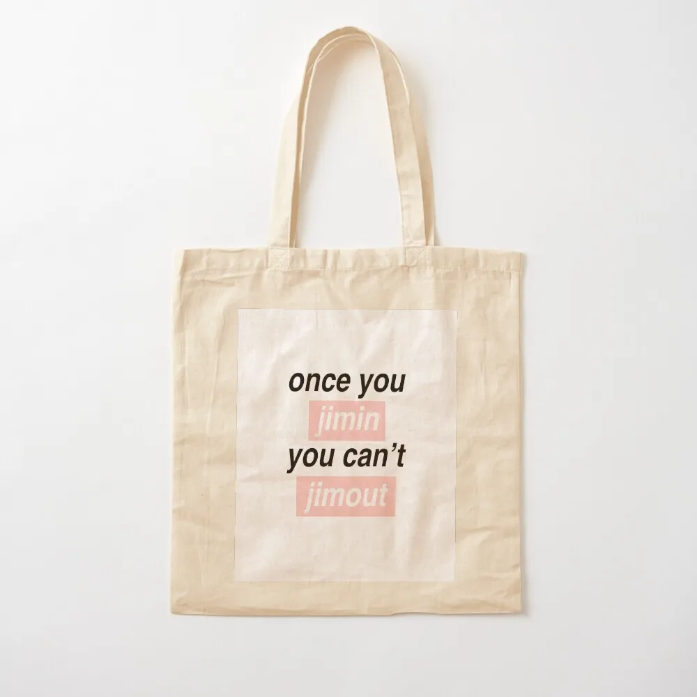 Once you Jimin... Tote Bag Shopping bags foldable reusable bag shopper bag women Shopper