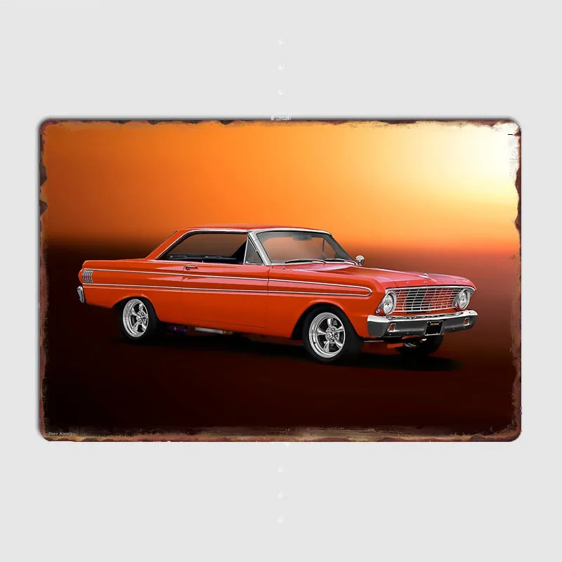 Retro Classic Car Roadster 1964 Falcon 302 Poster Metal Sign Interior Decor Automobile Club Tin Home Wall Decor Room Decor