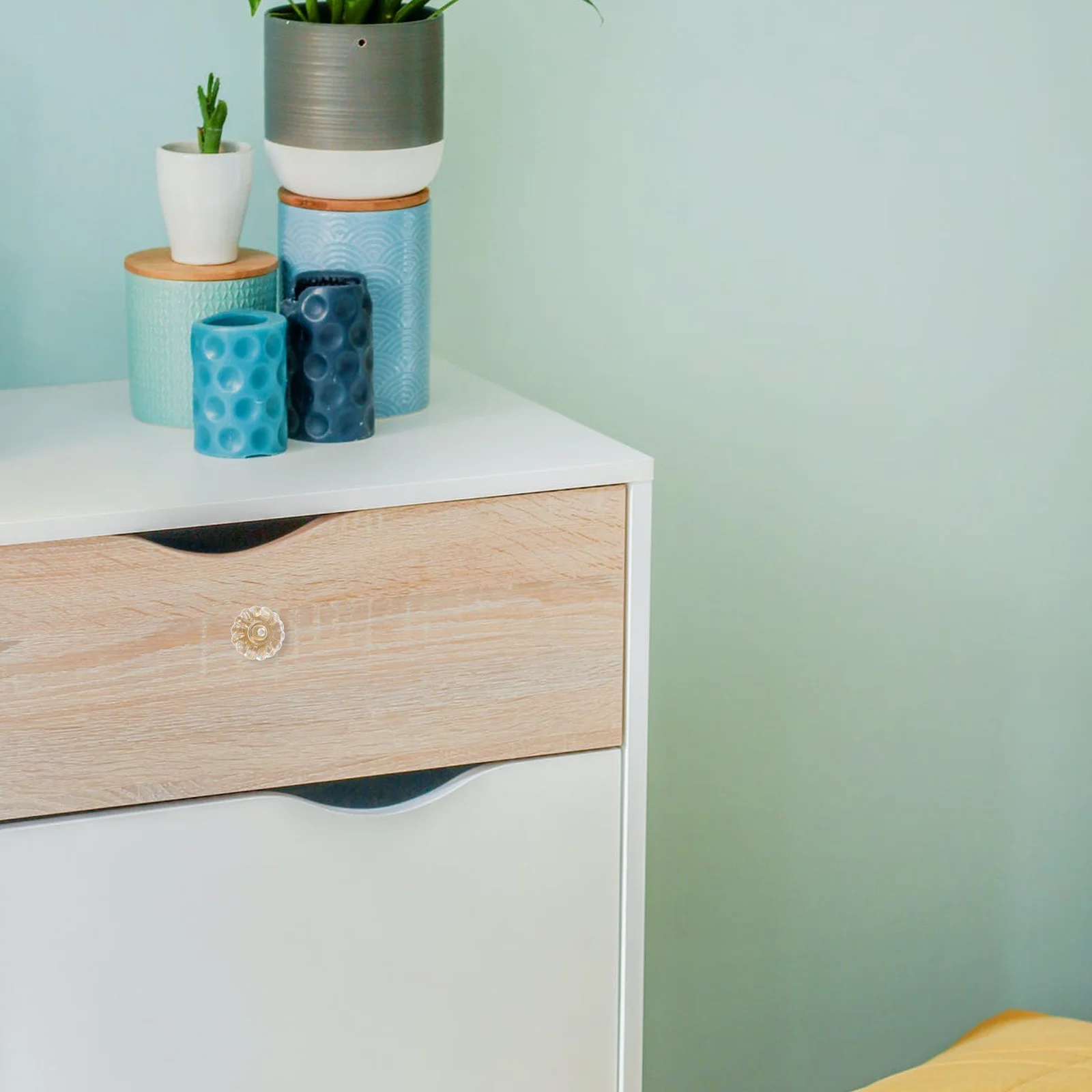 5 шт., прозрачные кристально прозрачные ручки для шкафа, прочные дверные ручки для шкафов, ящиков, ручки для шкафа, дверная ручка