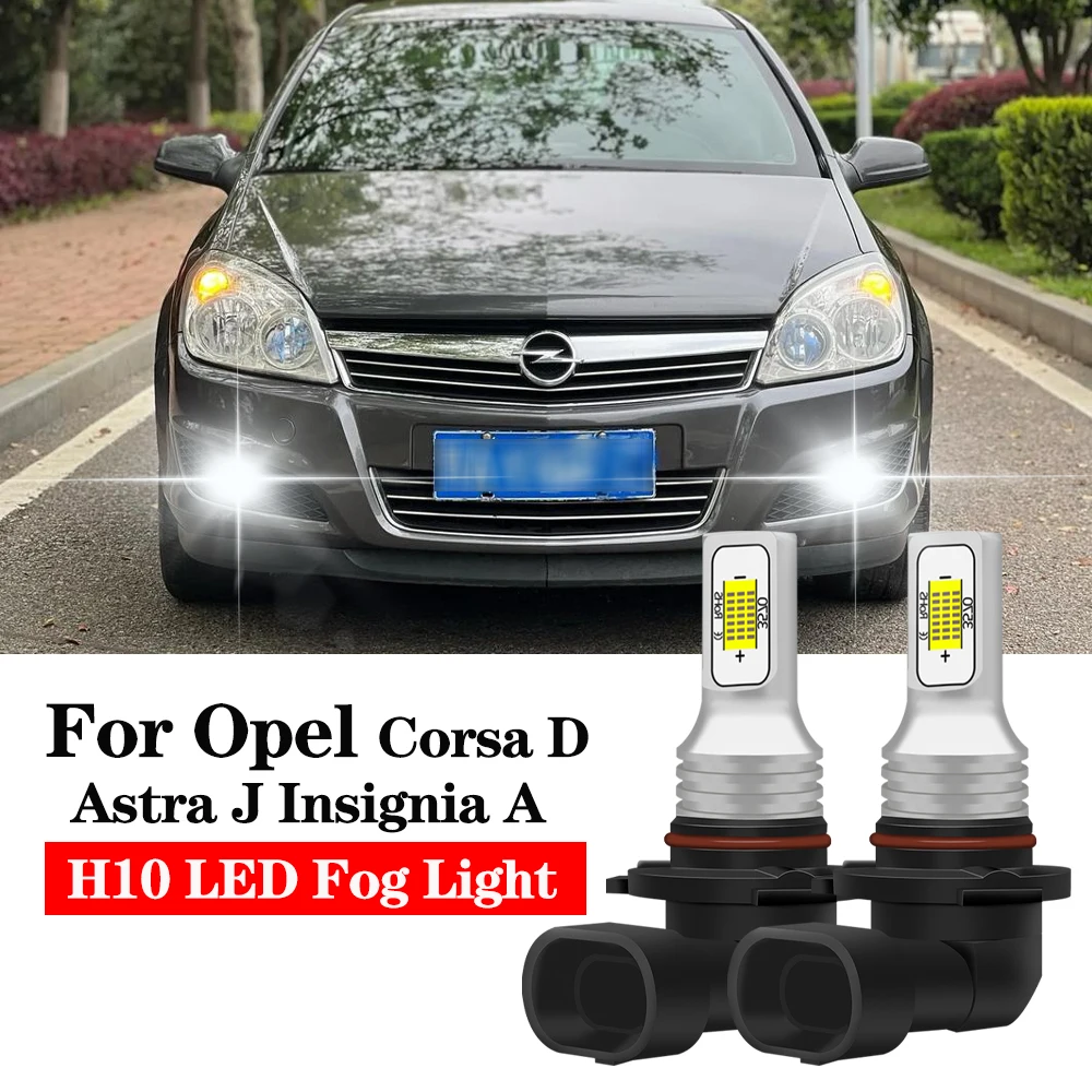 

BMTxms 2PCS H10 9145 LED Car Front Fog Light DRL Lamps For Opel ASTRA J P10 2009-2012 Insignia A 2008-2017 CORSA D S07 2006-2014