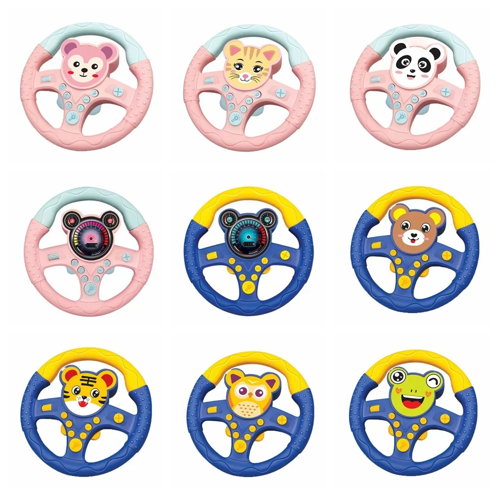 360 °   Volante copilota del fumetto di rotazione Simulazione multifunzionale del volante di simulazione Montessori Simulazione dei giocattoli