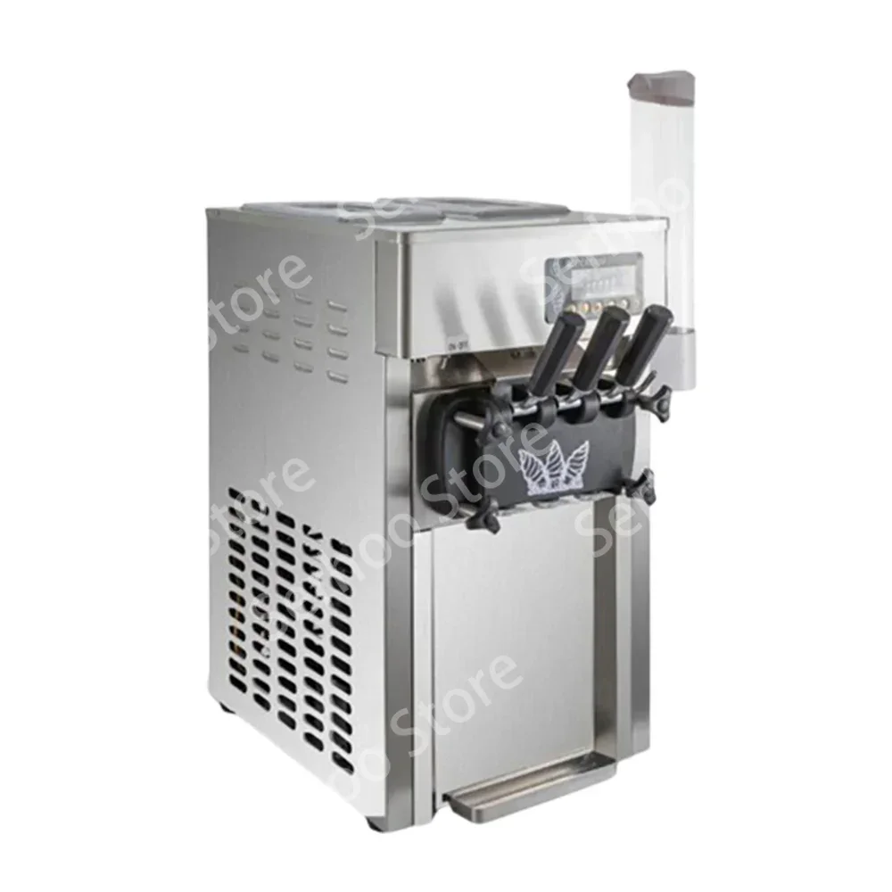 Italian Ice Cream Cone Machine Quality For 1200W 18 L/H Homemade Desktop Touch Screen Electric Stainless Steel 3 Flavors Soft