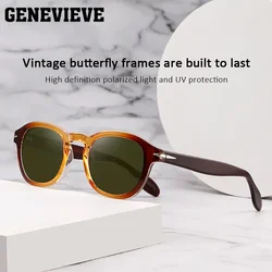 GENEVIEVE Fashion Personalized Geometric Oval Sunglasses UV Protection Customizable Prescription Polarized Sunglasses S31129