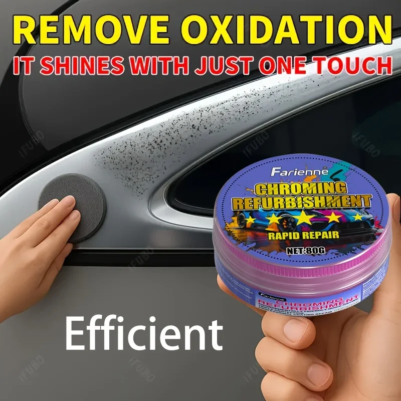

Паста и полировальная цвета хром, подходит для автомобилей, грузовиков, мотоциклов, кораблей и т. д., для восстановления металлической защиты поверхностей.