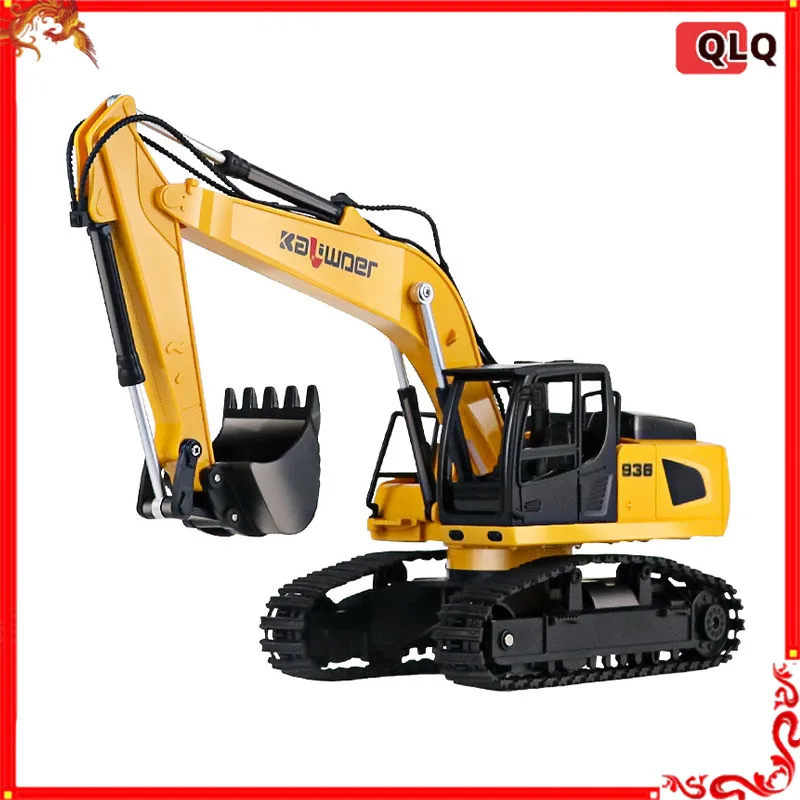 Caliwo Mini Remote Control 9-Way Excavator Toy Car Boy Simulation Electric Excavator Children'S Engineering Vehicle Toy Gift