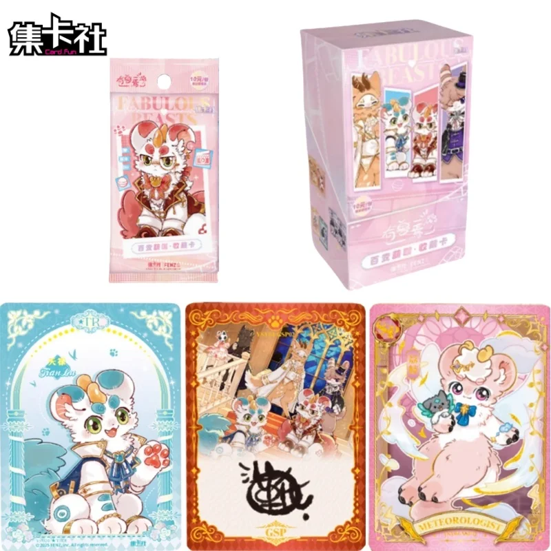 

Подлинные сказочные карты с зверами, разнообразные милые серии, детские приключения, милая коллекция аниме, игры, игрушки, подарок, оригинальная коробка