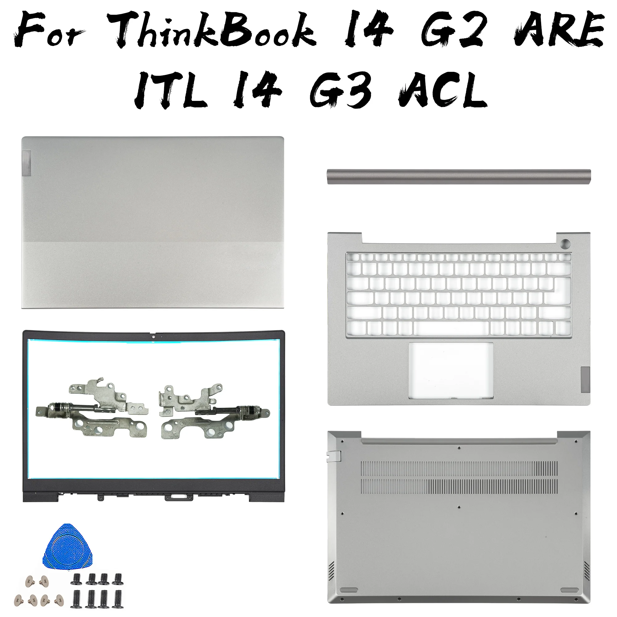 portatil para lenovo thinkbook 14 g2 are itl 14 g3 acl tampa traseira moldura frontal tampa inferior dobradicas substituicao pecas do 01