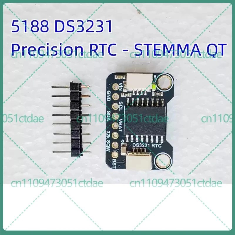 1-5pcs For 5188 Adafruit DS3231 High Precision RTC Module STEMMA QT Real Time Clock Temperature Board