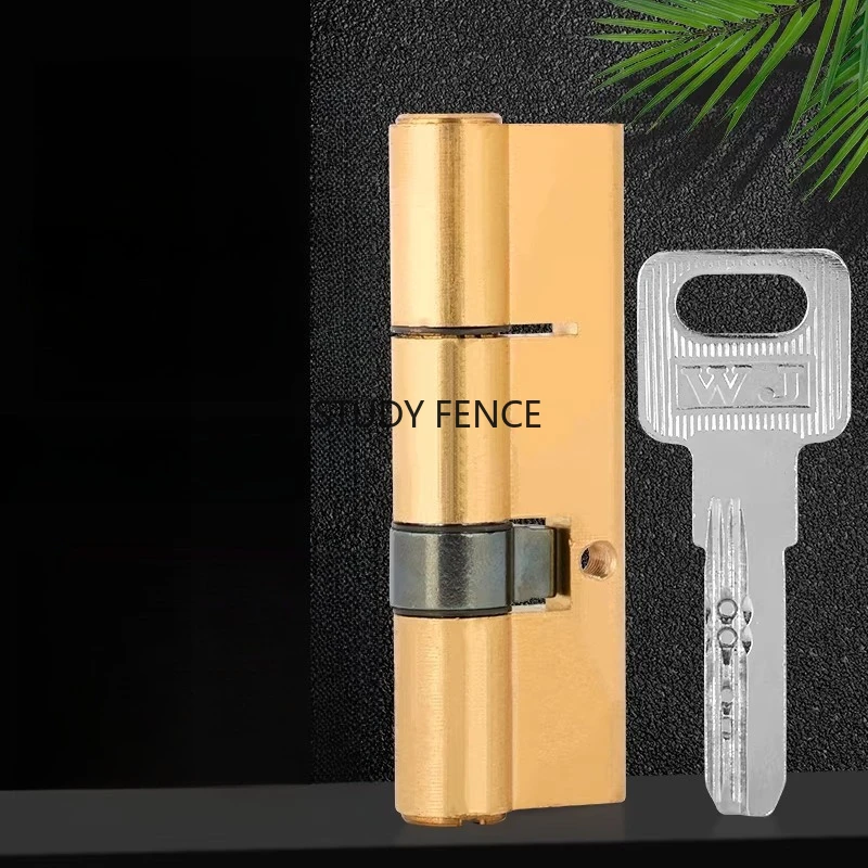 1pc Metal Anti-theft Door Lock Core Universal Dormitory Lock Core Entry Door Lock Cylinder Hardware Accessories with A Key