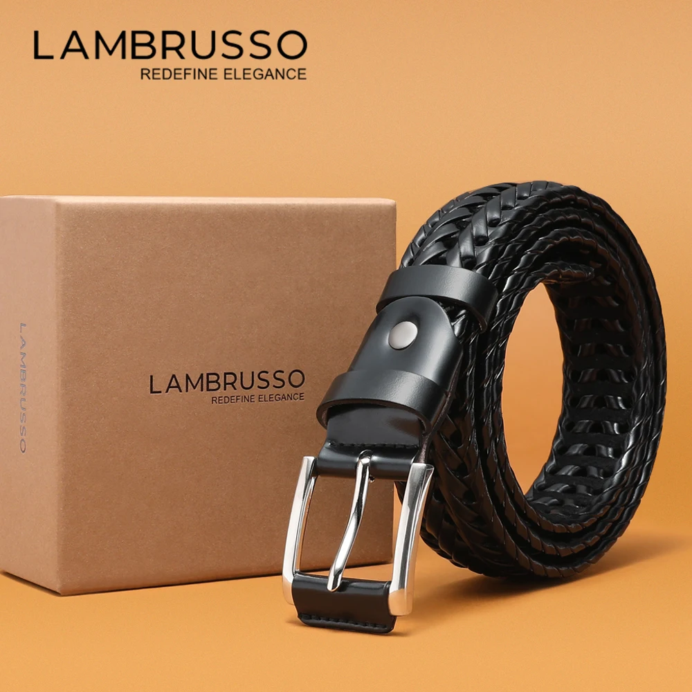 

[С подарочной коробкой] Мужской модный ремень из двухслойной воловьей кожи, подходит в подарок больше, чем десять праздников.