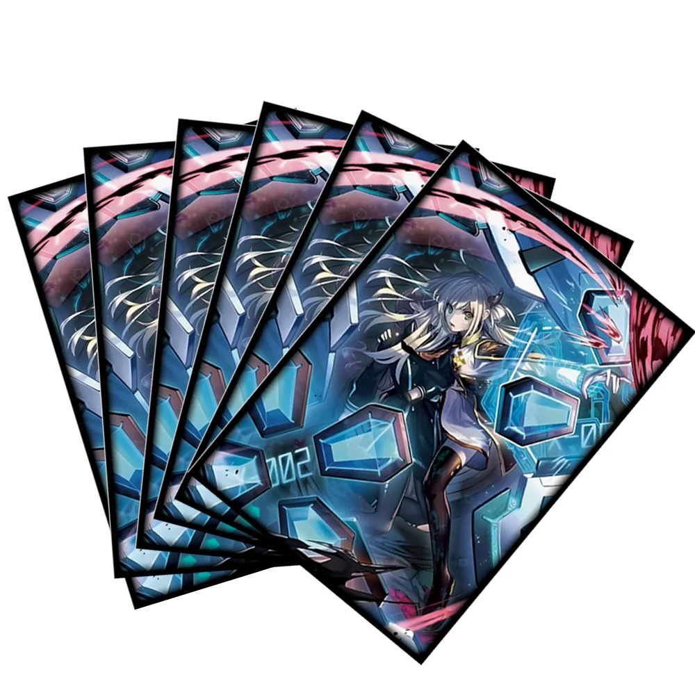 63X90mm 50PCS Foil Cute Anime Card Sleeves Japanese Size Cartoon Trading Card Protector for YGO Card Protector for Game Cards