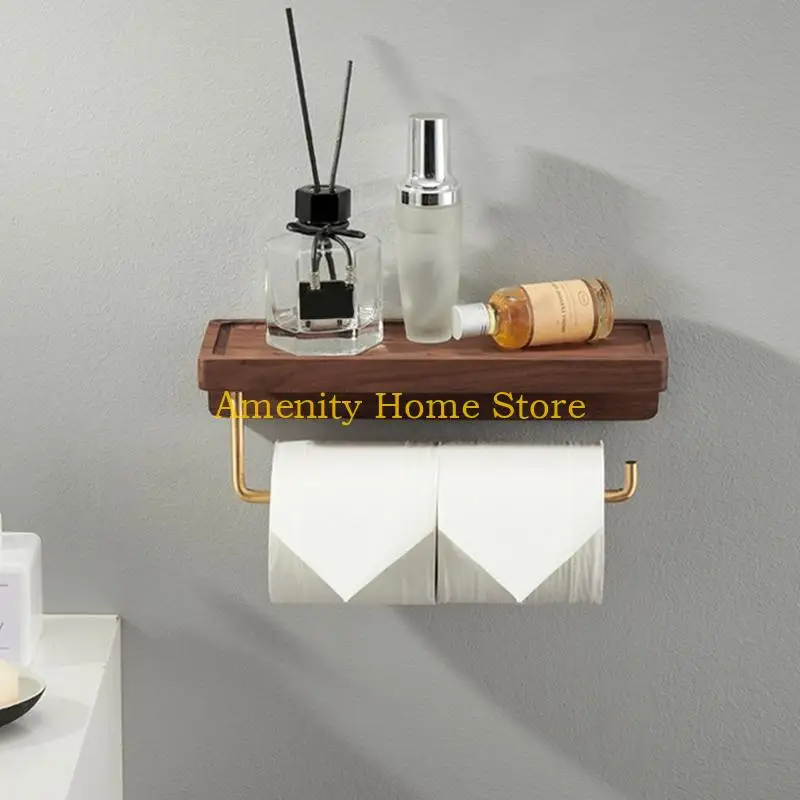 

F26C Wall Mounted Toilet Paper Rack Roll Holder for Bathroom Washroom Rust-proof