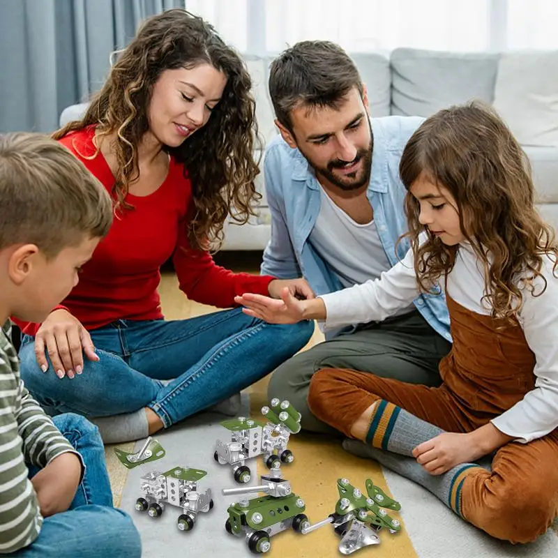 Juguetes de bloques de construcción para niños, juego de bloques de construcción educativos, ingeniería de automóviles, bloques de construcción para niños