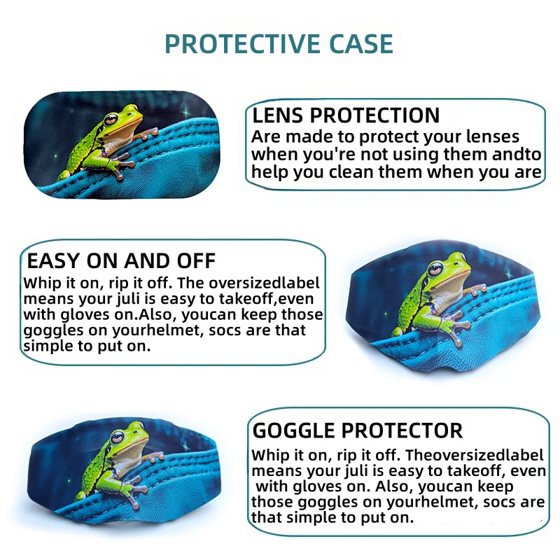 أغطية نظارات واقية عصرية للتزلج خفيفة الوزن وسهلة الحمل ومقاومة للرياح والغبار للرجال والنساء على الجليد #3