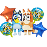 Blue ys Boys Girls Ballons Set Birthday Party Number Balloons Decoration Children's Toys Ornaments Cartoon Anime Kids Baby Gifts