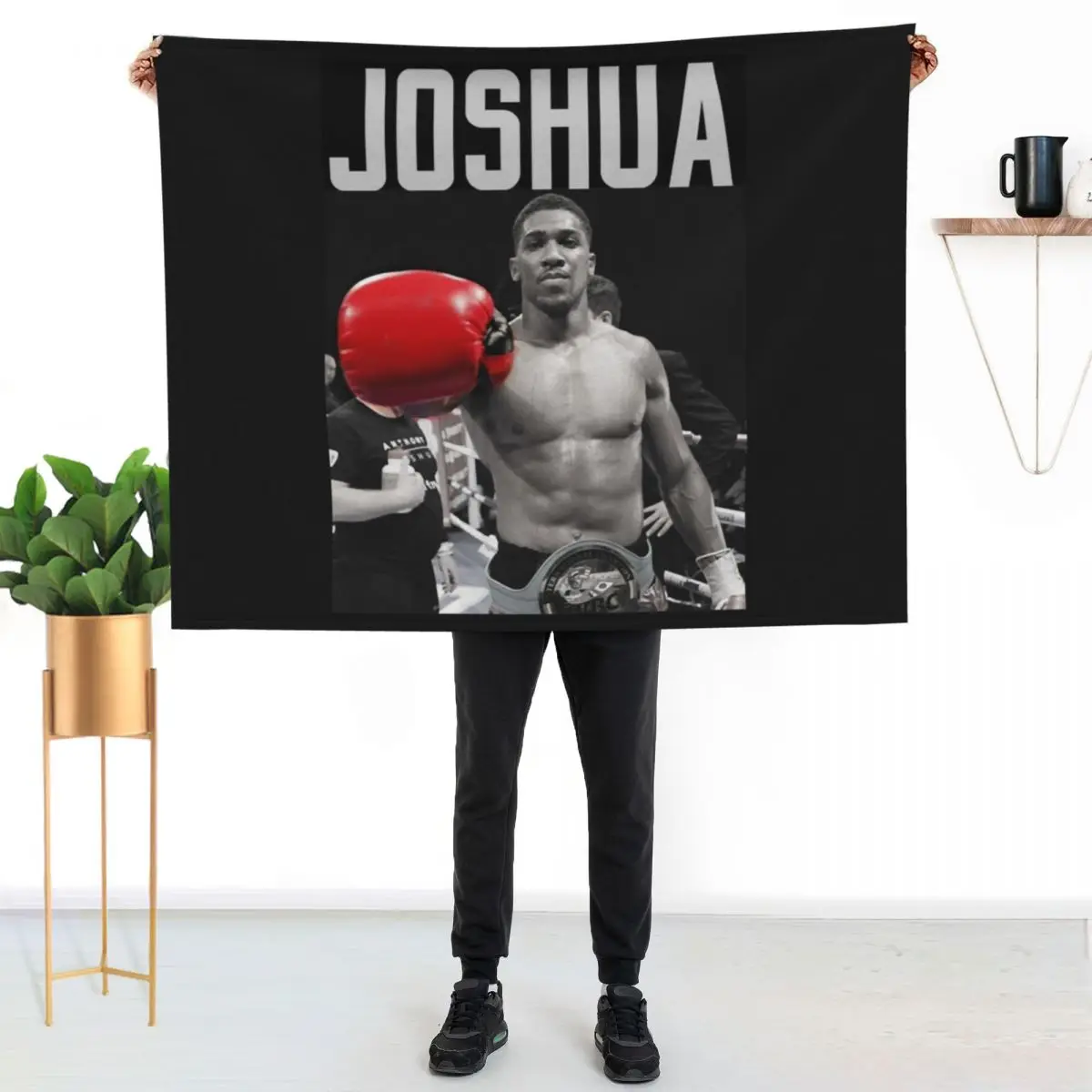 

Anthony Joshua Classic T-Shirt.png Throw Blanket Men's Soft Warm Throw Blanket for Couch