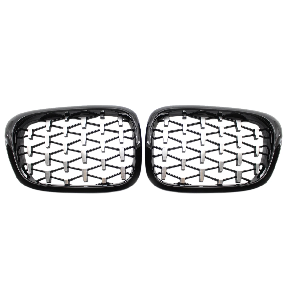 Diamond Style ABS Front Bumper Kidney Grille Grill For-BMW E39 525I 528I 530I 540I M5 1997-2003 51138195152