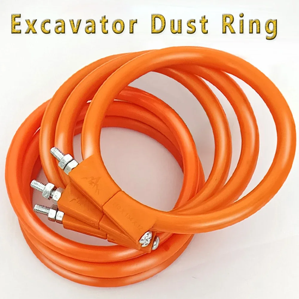 

2PCS/LOT Excavator Bucket O-Ring Dust Ring Bucket Pin Bucket Spindle Seal Ring Swings-Shape Oil Seal Hook Forklift Shaft