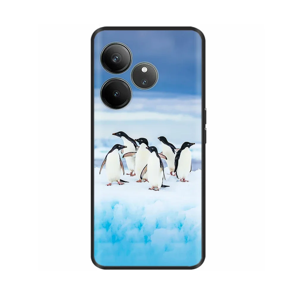 ل Realme GT 6T حافظة موضة الحلوى رسمت الغطاء الخلفي ل ممن لهم Realme GT 6 لينة بولي TPU ماتي الحالات الهاتف RealmeGT6 Fundas أكياس