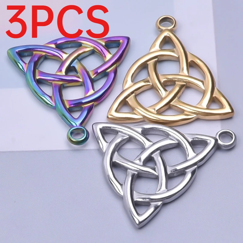 Jewelry Making Knots - 3 pezzi di ciondoli in acciaio